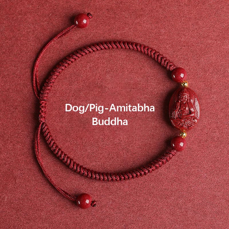 Chinese Zodiac Natal Buddha Cinnabar Keep Away Evil Spirits Rope Bracelet (Extra 30% Off | USE CODE: FS30) - Image 10