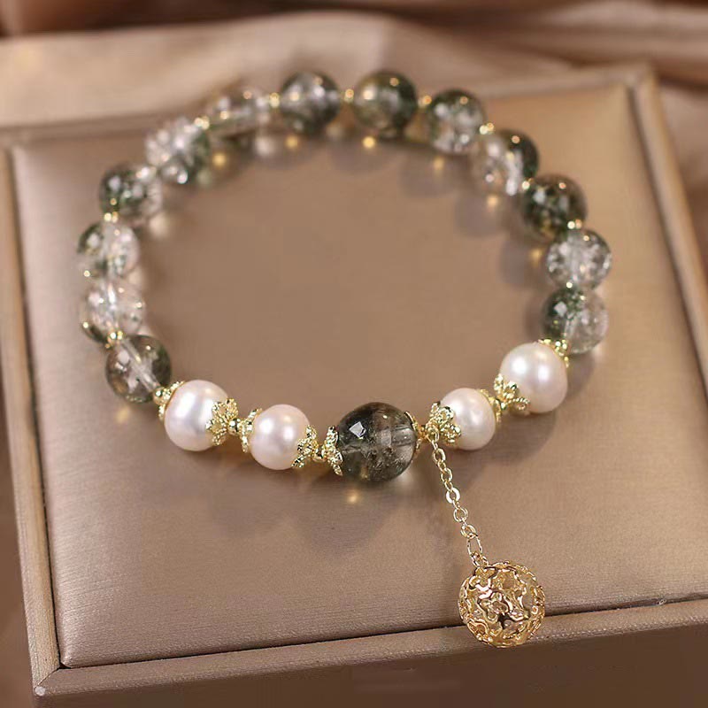 Green Phantom Pearl Self-acceptance Charm Bracelet - Image 5