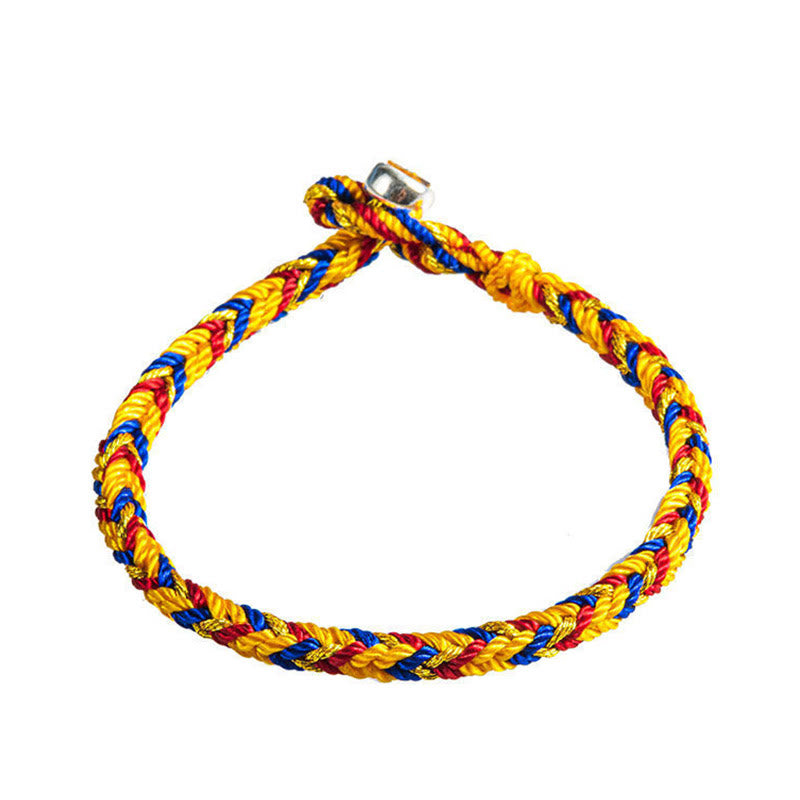 "May you be safe and sound all year round" Lucky Multicolored Bracelet - Image 9