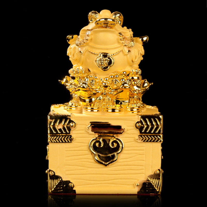 Feng Shui Money Frog Statue Luck Wealth Decoration - Image 7