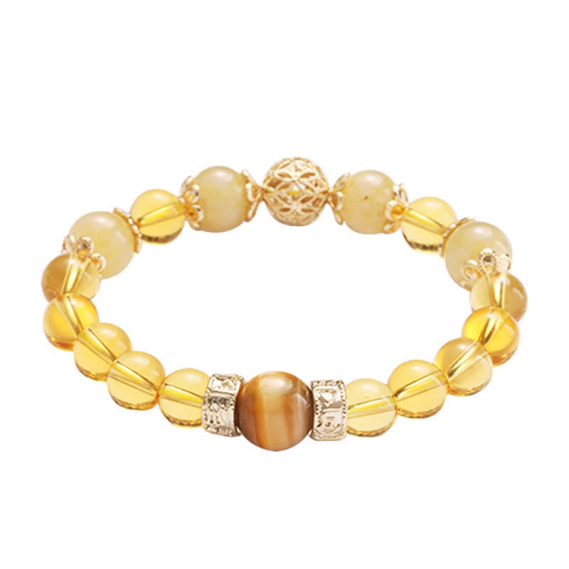Citrine Generosity Prosperity Beaded Bracelet - Image 10