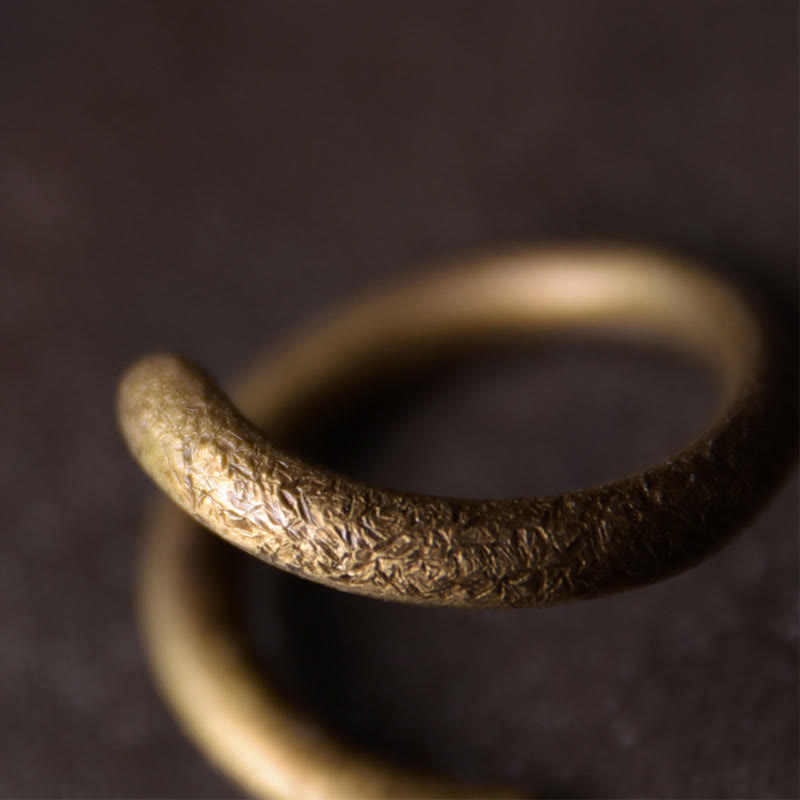 Simple Design Copper Luck Adjustable Ring - Image 5
