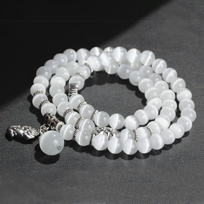 Cat Eye PiXiu Support Triple Wrap Bracelet - Image 3