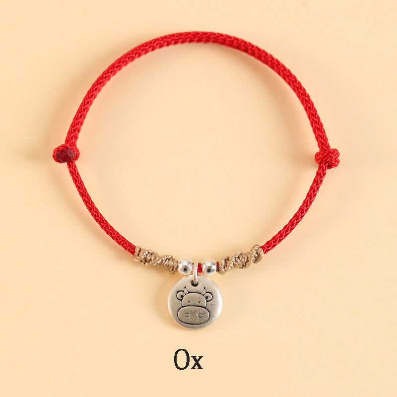 Handmade 999 Sterling Silver Year of the Dragon Cute Chinese Zodiac Luck Braided Bracelet (Extra 30% Off | USE CODE: FS30) - Image 15