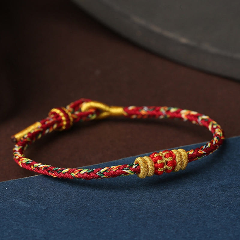 Handmade Colorful Rope King Kong Knot Braided Luck Bracelet - Image 8