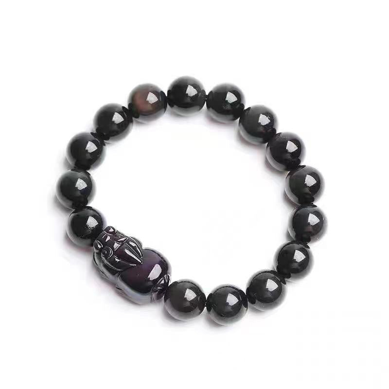 FengShui PiXiu Rainbow Obsidian Healing Bracelet - Image 3