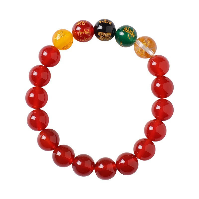 Five Elements God of Wealth Various Agate Crystal Wealth Bracelet - Image 7