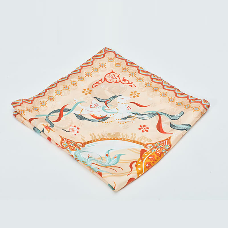 Dunhuang Riyue Mountain 100% Mulberry Silk Scarf Dunhuang Shawl - Image 10