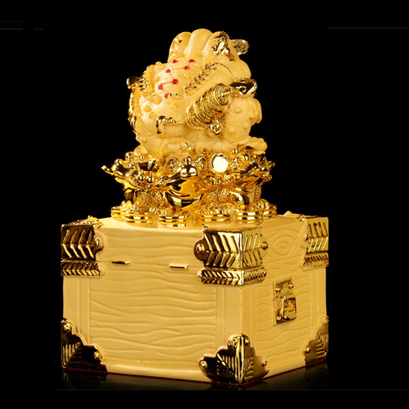 Feng Shui Money Frog Statue Luck Wealth Decoration - Image 5