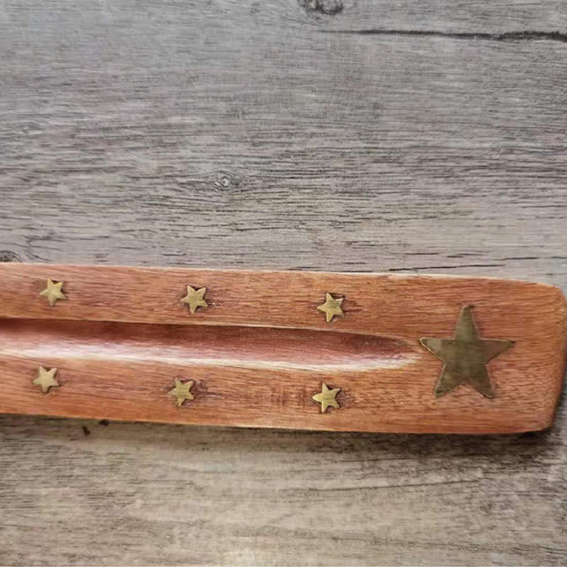 Handmade Wood Incense Burner Decoration (Random Type) - Image 3