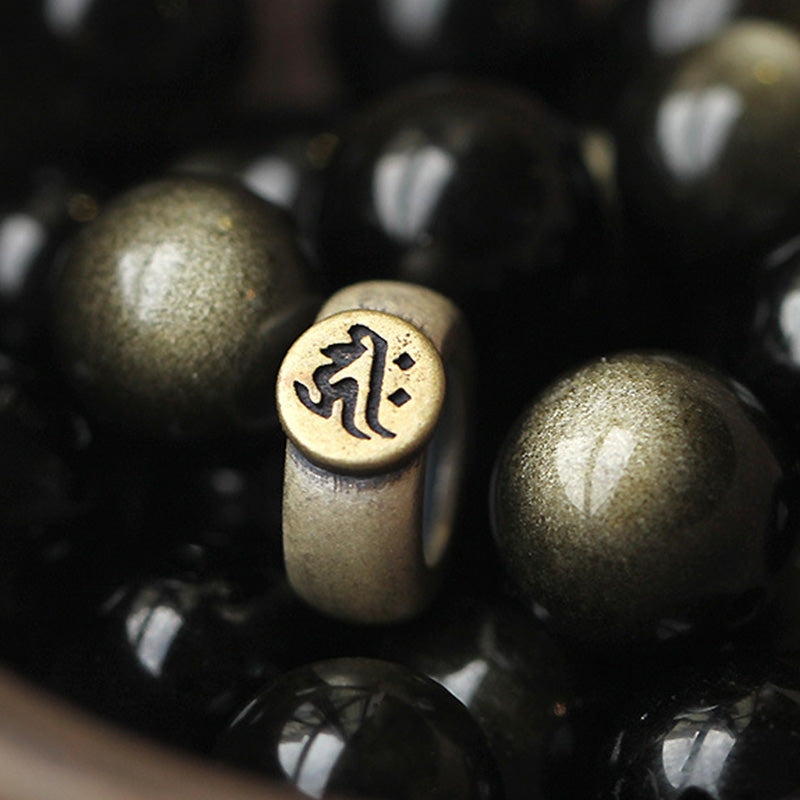 Chinese Zodiac Natal Buddha Obsidian Purification Bracelet - Image 15