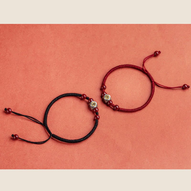 925 Sterling Silver Chinese Zodiac Natal Buddha Cinnabar Calm Bracelet - Image 27