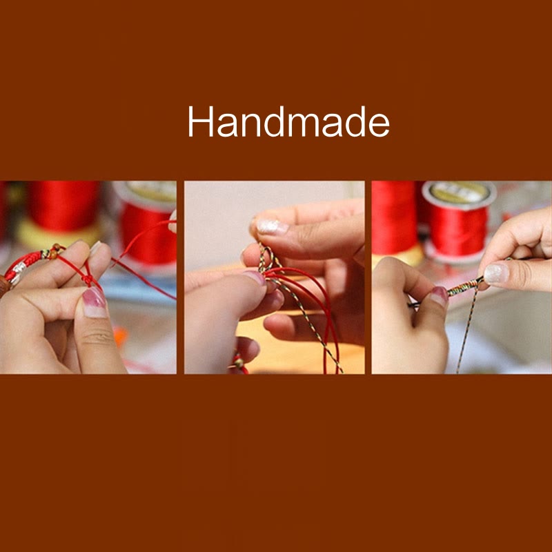 Handmade Colorful Rope King Kong Knot Braided Luck Bracelet - Image 11