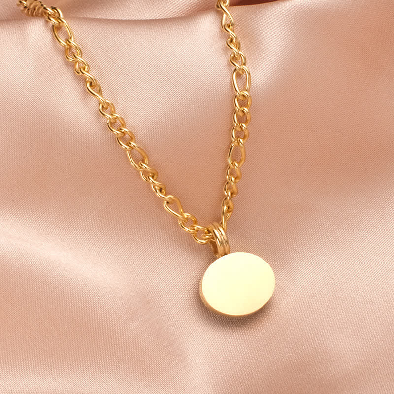 Oval Turquoise Strength Titanium Steel Necklace Pendant - Image 13