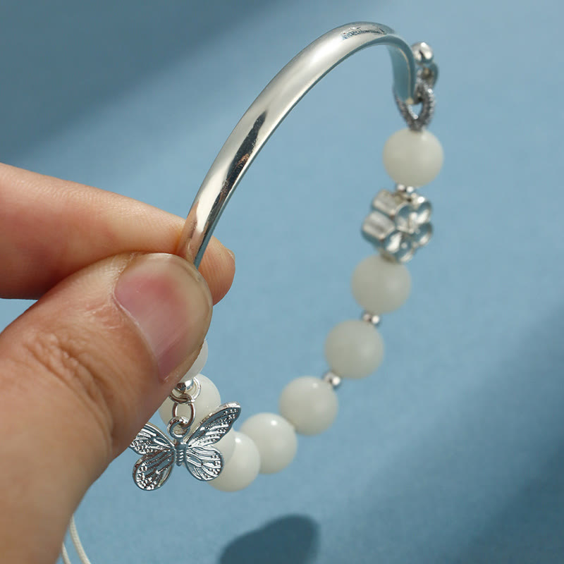 Bodhi Seed Butterfly Lotus Luck Wealth Bracelet Bangle - Image 6