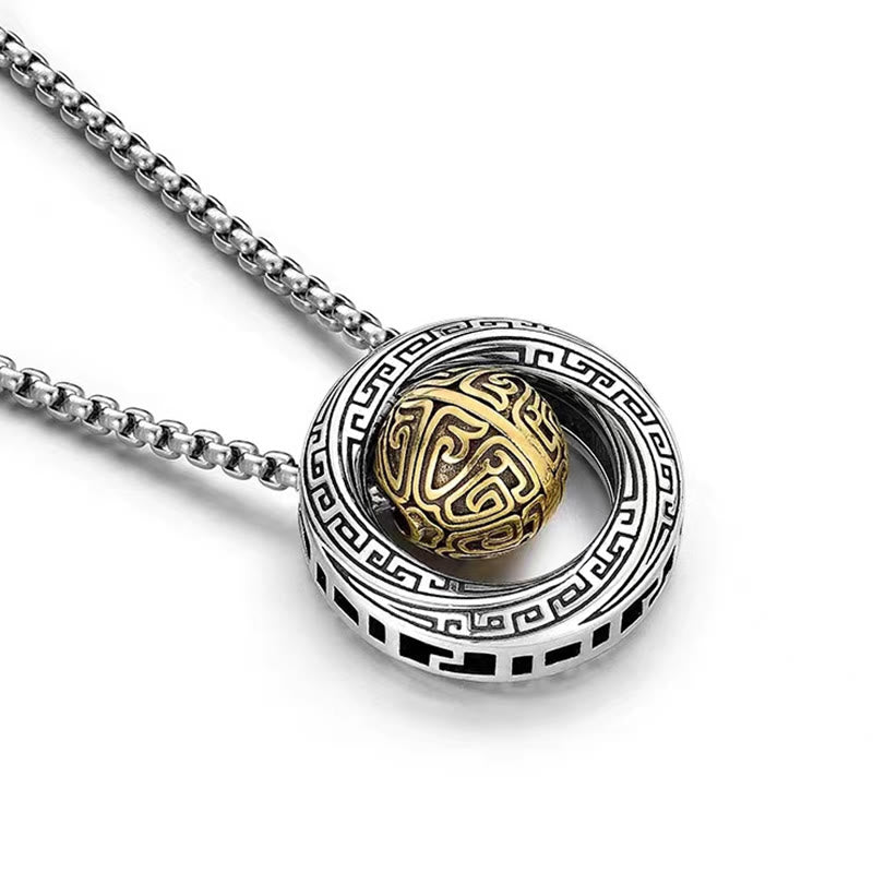 Mobius Lucky Bead Copper Wealth Necklace Pendant - Image 3