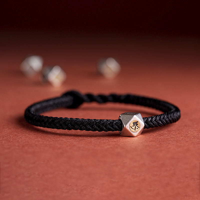 925 Sterling Silver Handmade Chinese Zodiac Natal Buddha Luck Protection Braided String Bracelet (Extra 30% Off | USE CODE: FS30) - Image 8