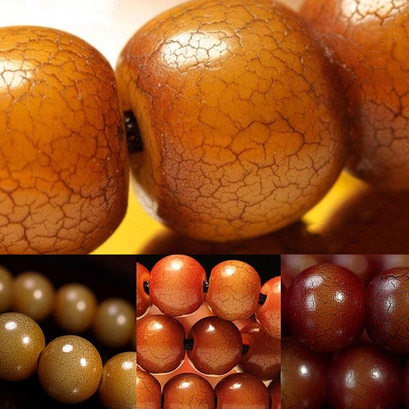 Tibet 108 Mala Beads Bodhi Seed Bagua Vajra Dzi Bead Gray Agate Wealth Bracelet - Image 19