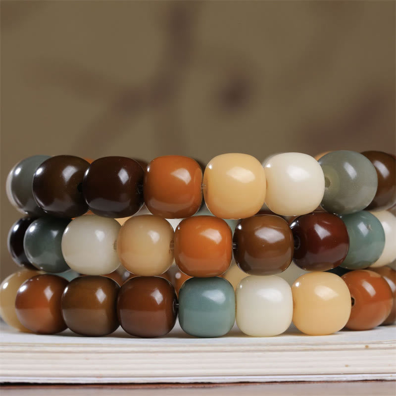 Multicolored Bodhi Seed Keep Away Evil Spirits Bracelet - Image 4