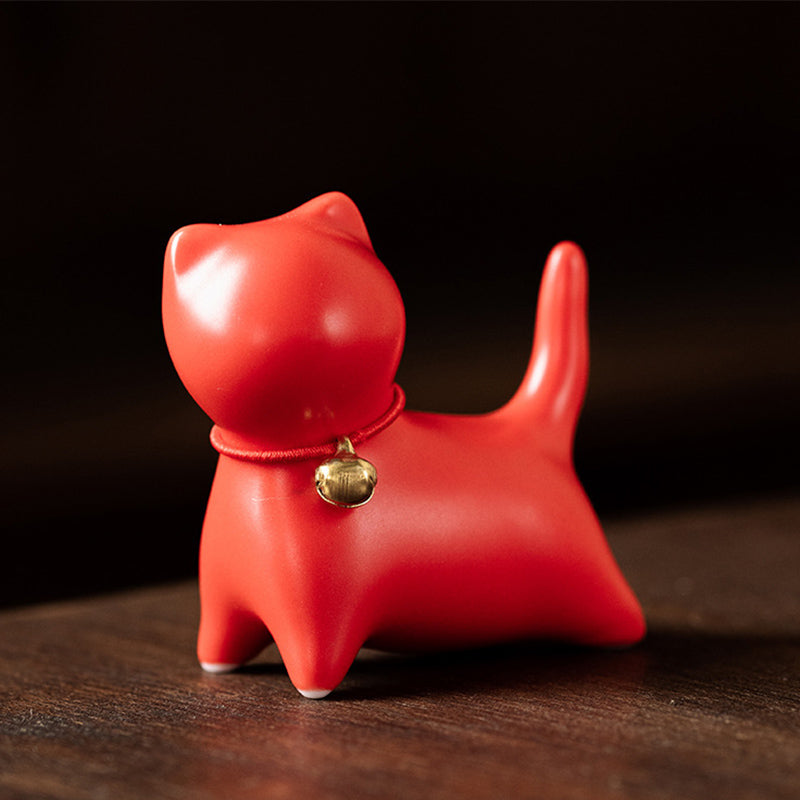 Mini Small Cute Cat Tea Pet Ceramic Home Desk Figurine Decoration - Image 13