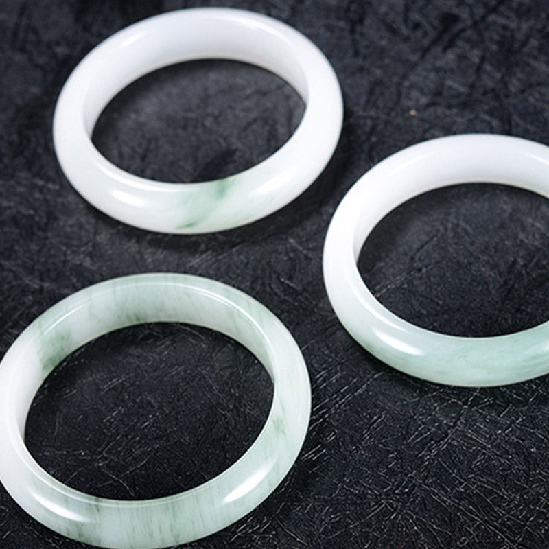 Natural Jade Luck Healing Bangle Bracelet - Image 8