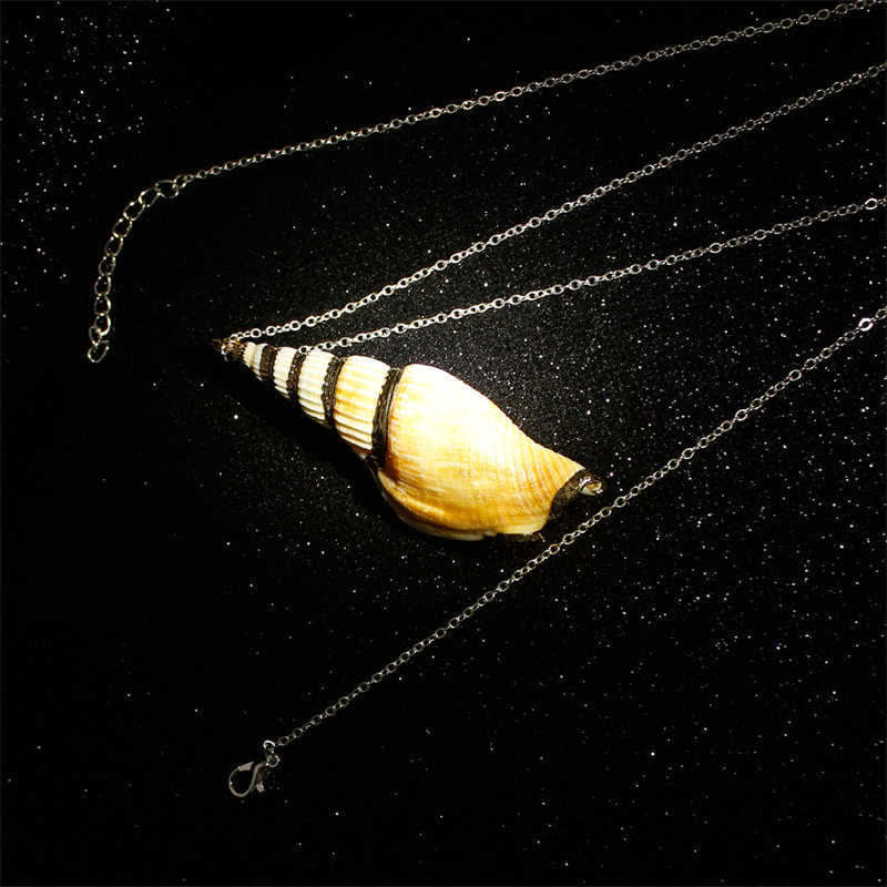 Natural Shankha Conch Shell Seashell Lucky Necklace Pendant - Image 10
