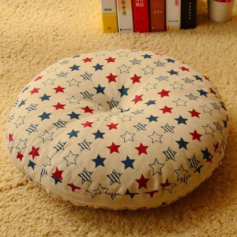 Lotus Simple Pattern Linen Meditation Seat Cushion Home Living Room Decoration - Image 27