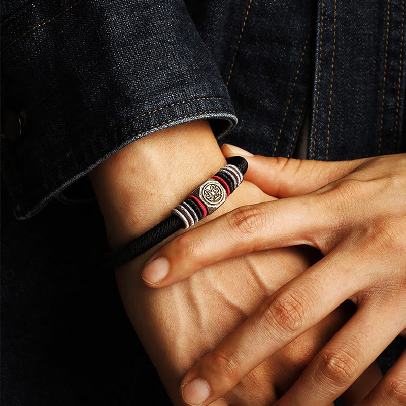 925 Sterling Silver Perfect Knot King Kong Knot Faith Strength Bracelet - Image 7