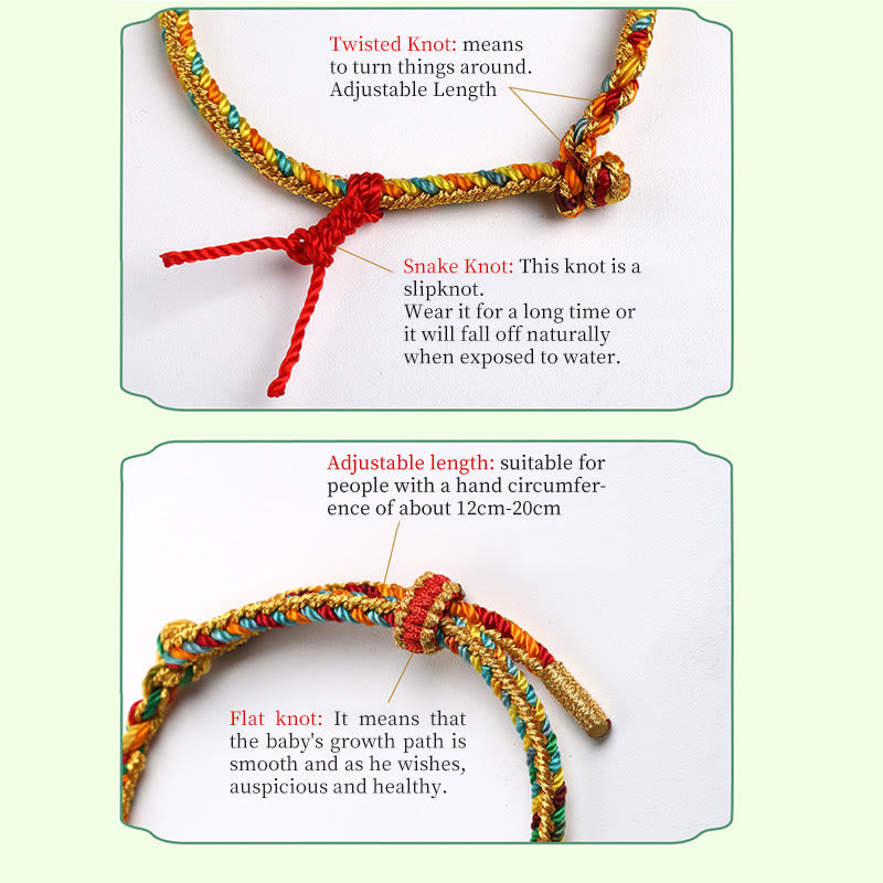 925 Sterling Silver Dragon Boat Festival Fu Character Zongzi Pattern Luck Handmade Multicolored Child Adult Bracelet - Image 9