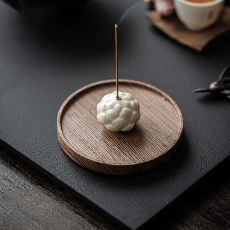 Mini Lotus Flower Meditation Ceramic Stick Small Incense Burner Decoration - Image 8