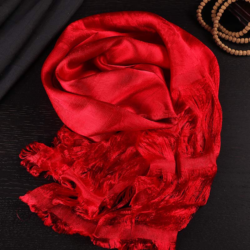 Tibetan Blessing Auspicious 5 Colors Jacquard Khata Decoration - Image 8