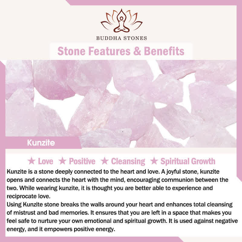 Natural Kunzite Love Spiritual Growth Bracelet - Image 6