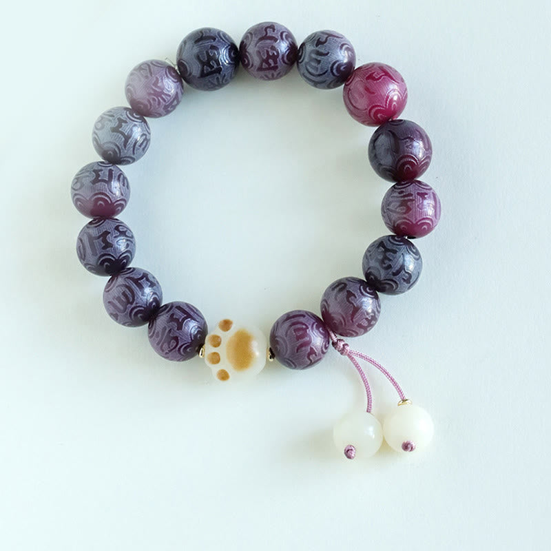 Bodhi Seed Om Mani Padme Hum Carved Harmony Bracelet - Image 20