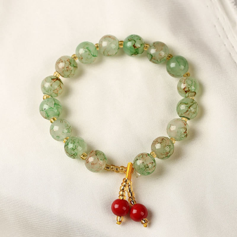 Liuli Glass Bead Blessing Harmony Bracelet
