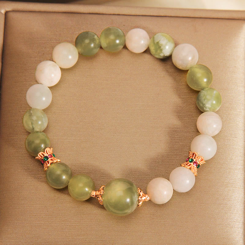 Green Grape Color Jade Abundance Bracelet - Image 10