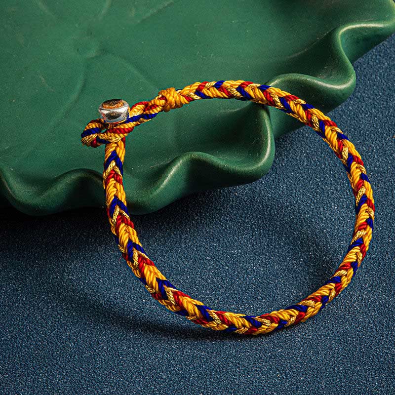 "May you be safe and sound all year round" Lucky Multicolored Bracelet - Image 8