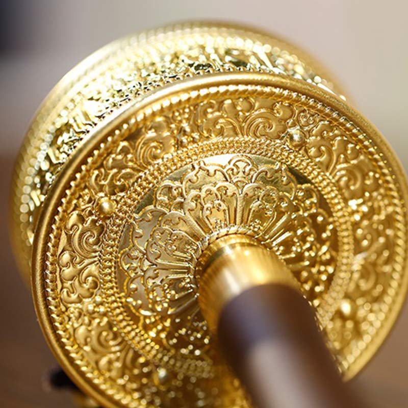 Tibetan Prayer Wheel Six True Words Sandalwood Healing Decoration - Image 5