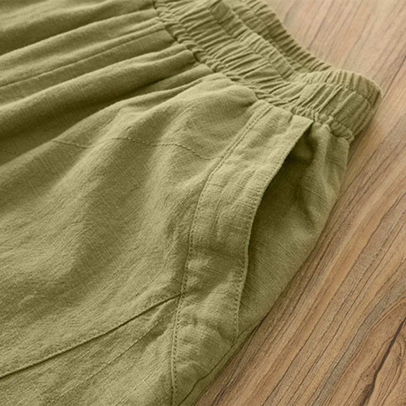 Solid Color Loose Yoga Harem Pants With Pockets - Image 36