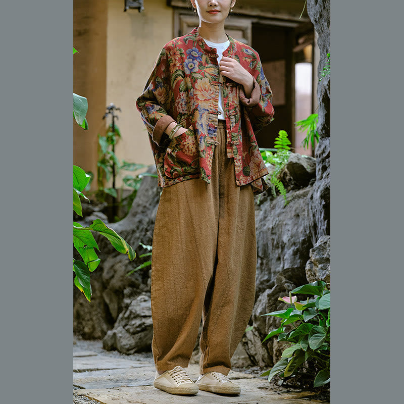 Solid Color Loose Yoga Harem Pants With Pockets - Image 43