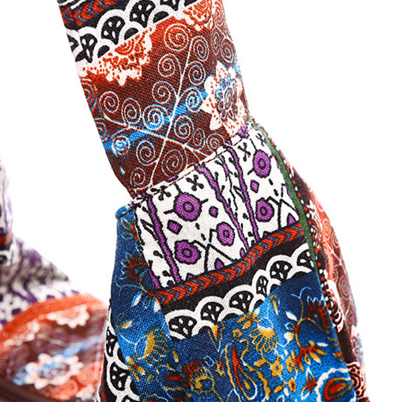 Cotton Stripes Print Crossbody Bag Shoulder Bag - Image 7