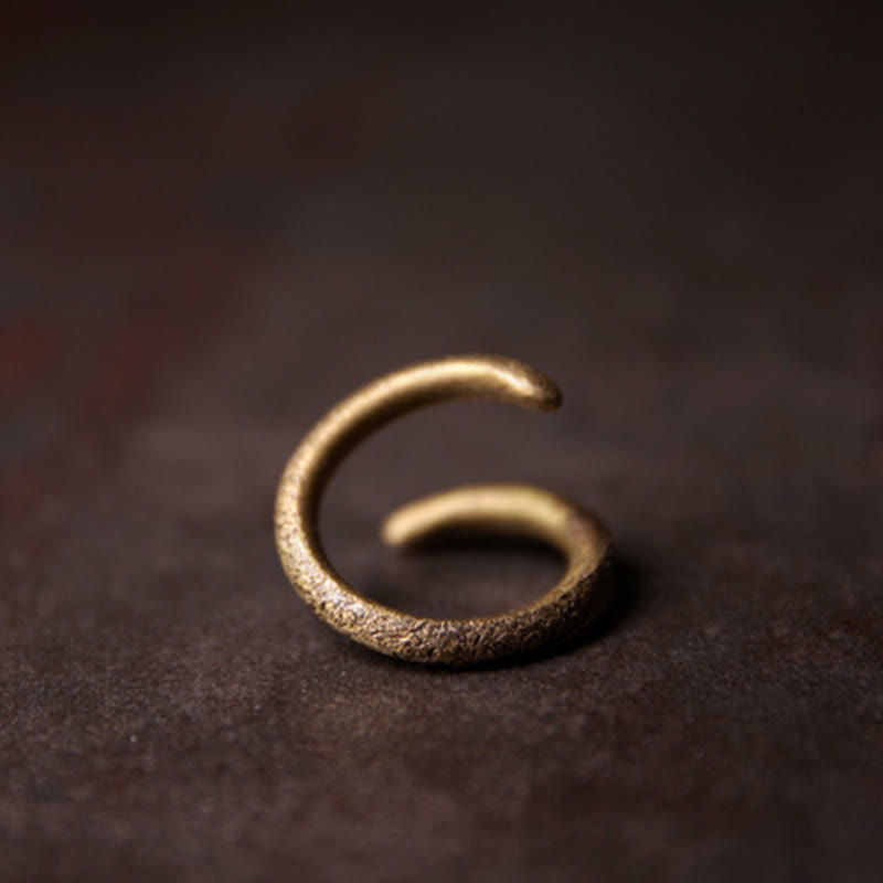 Simple Design Copper Luck Adjustable Ring - Image 4