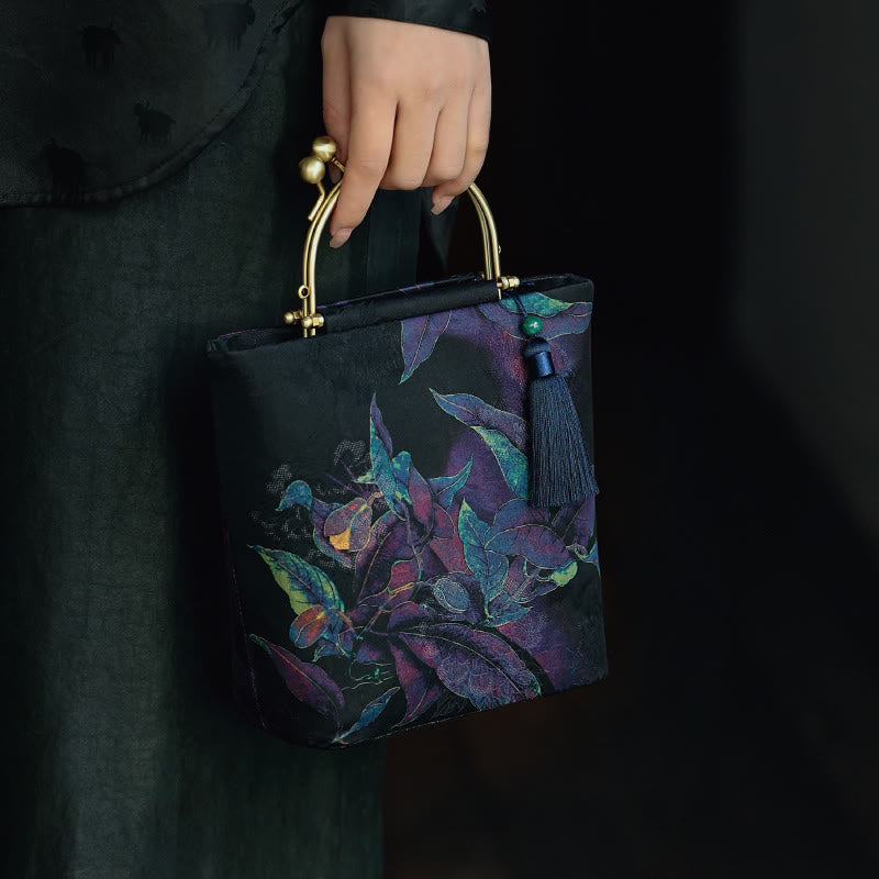 Leaves Butterfly Metal Chain Crossbody Bag Shoulder Bag Handbag - Image 13