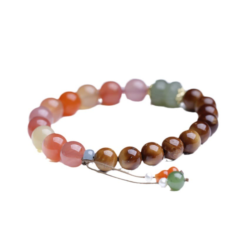 Kuka Seed Yanyuan Agate Hetian Jade Wealth Protection Bracelet - Image 7