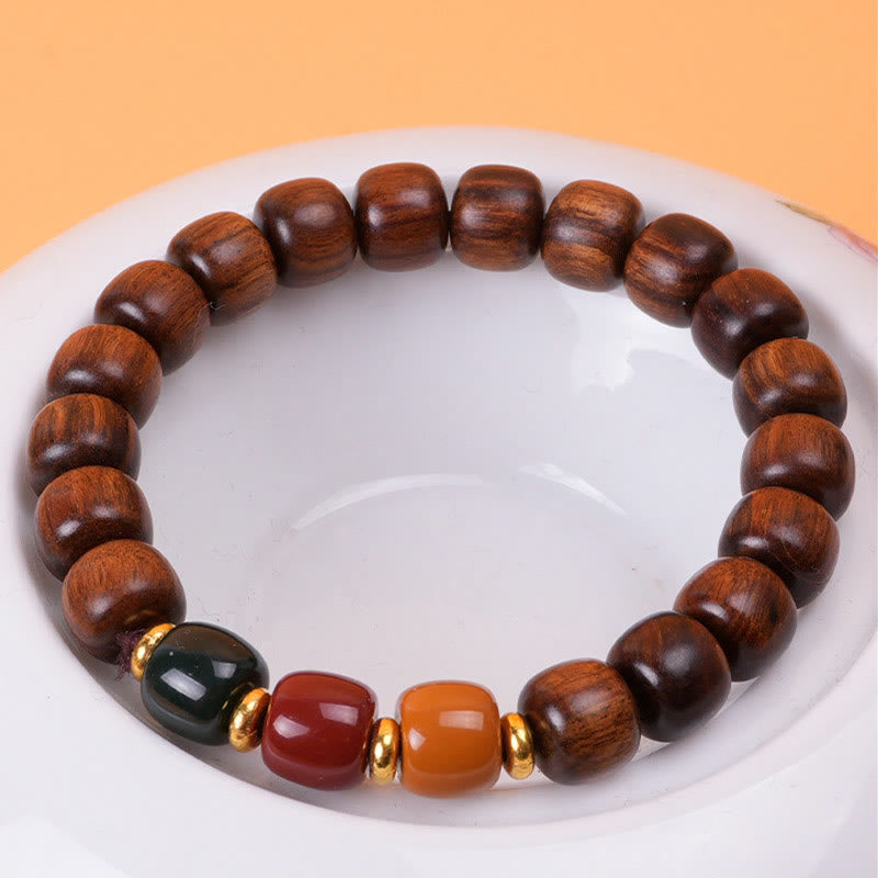 Ebony Wood Rosewood Peace Balance Bracelet - Image 14