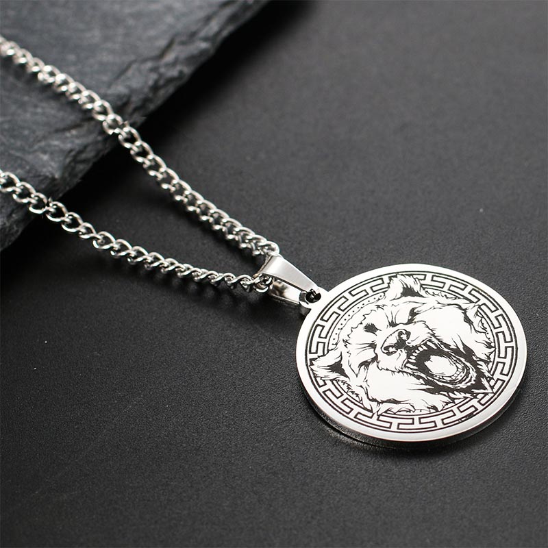 Animal Titanium Steel Chain Necklace Protection Pendant - Image 11