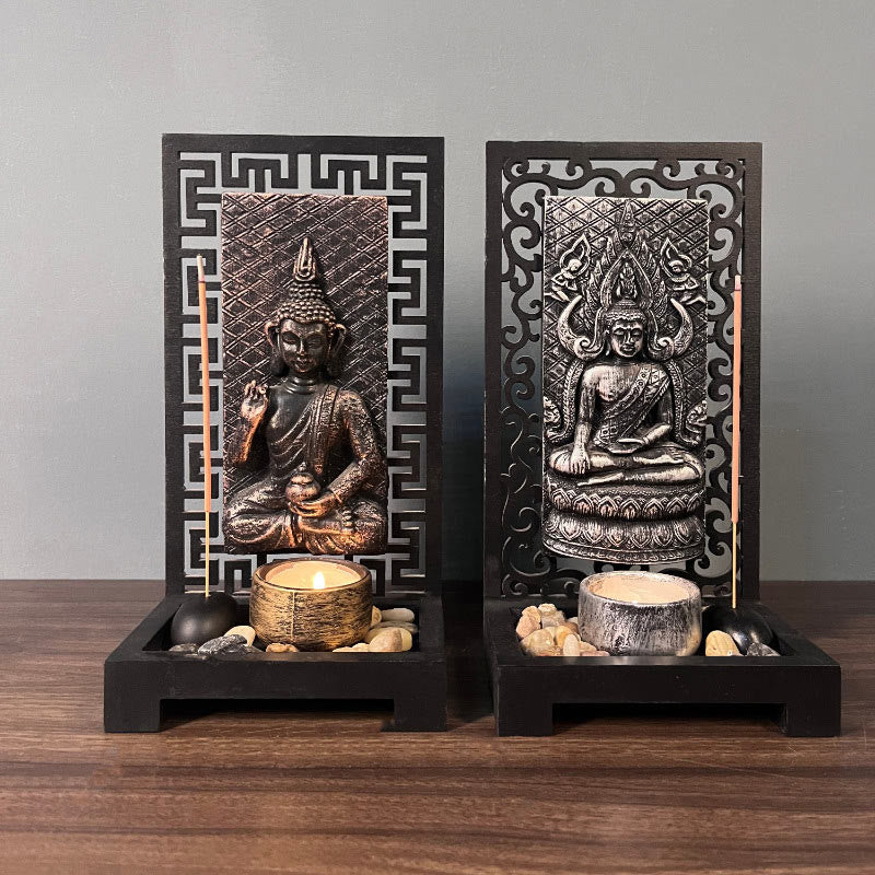Buddha Compassion Serenity Home Resin Prayer Altar Decoration