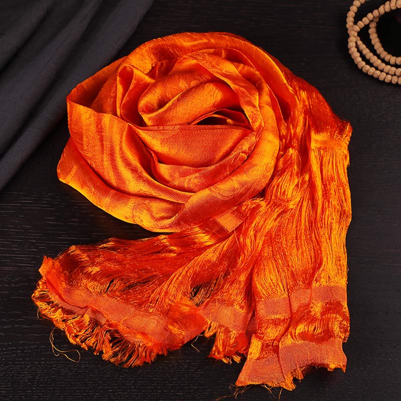 Tibetan Blessing Auspicious 5 Colors Jacquard Khata Decoration - Image 5