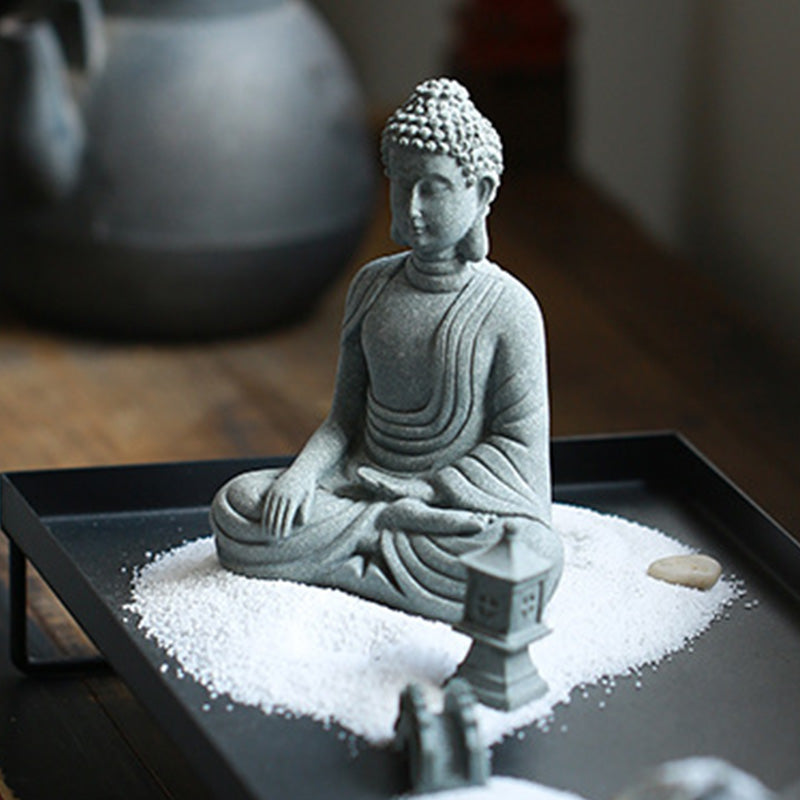 Sitting Meditation Buddha Blessing Compassion Decoration - Image 5