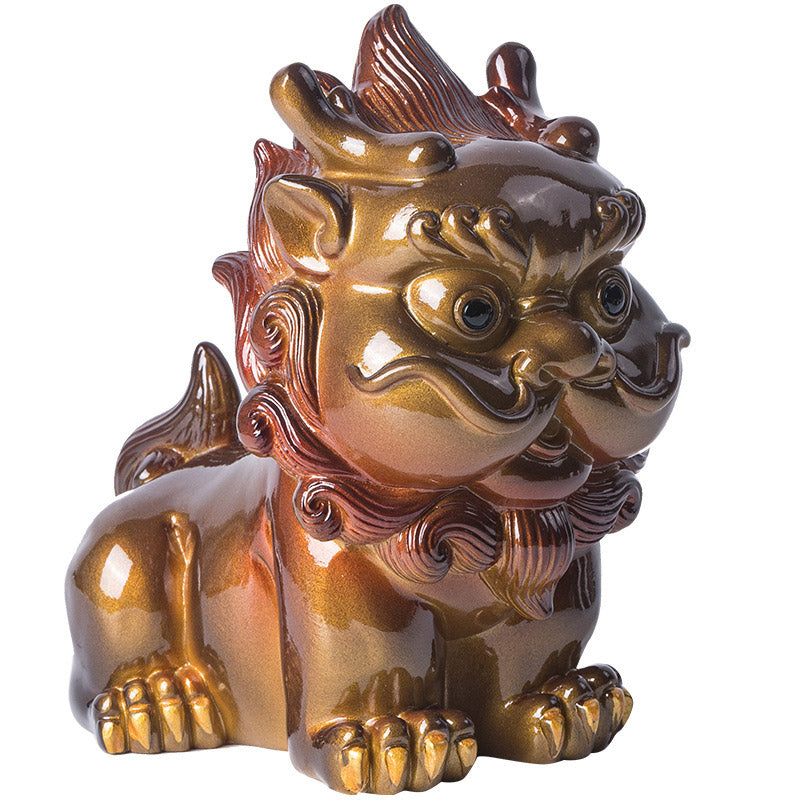 Color Changing Small PiXiu Resin Tea Pet Wealth Home Figurine Decoration - Image 14