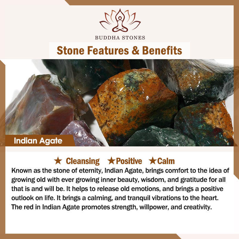 108 Mala Beads Indian Agate Buddha Head Cleansing Bracelet - Image 7